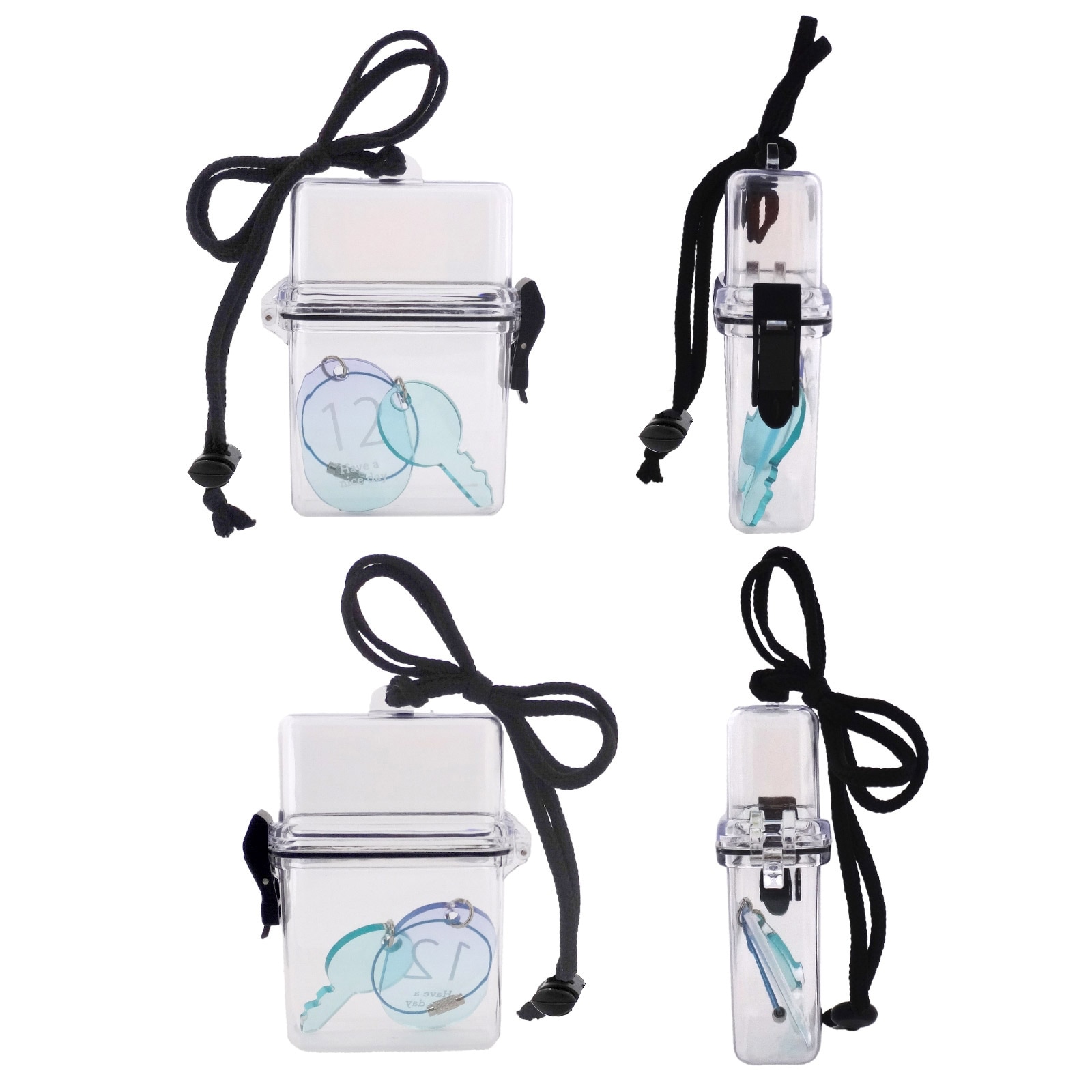 スケルトンケース シガレット クリアケース 簡易防水 クリアブラック