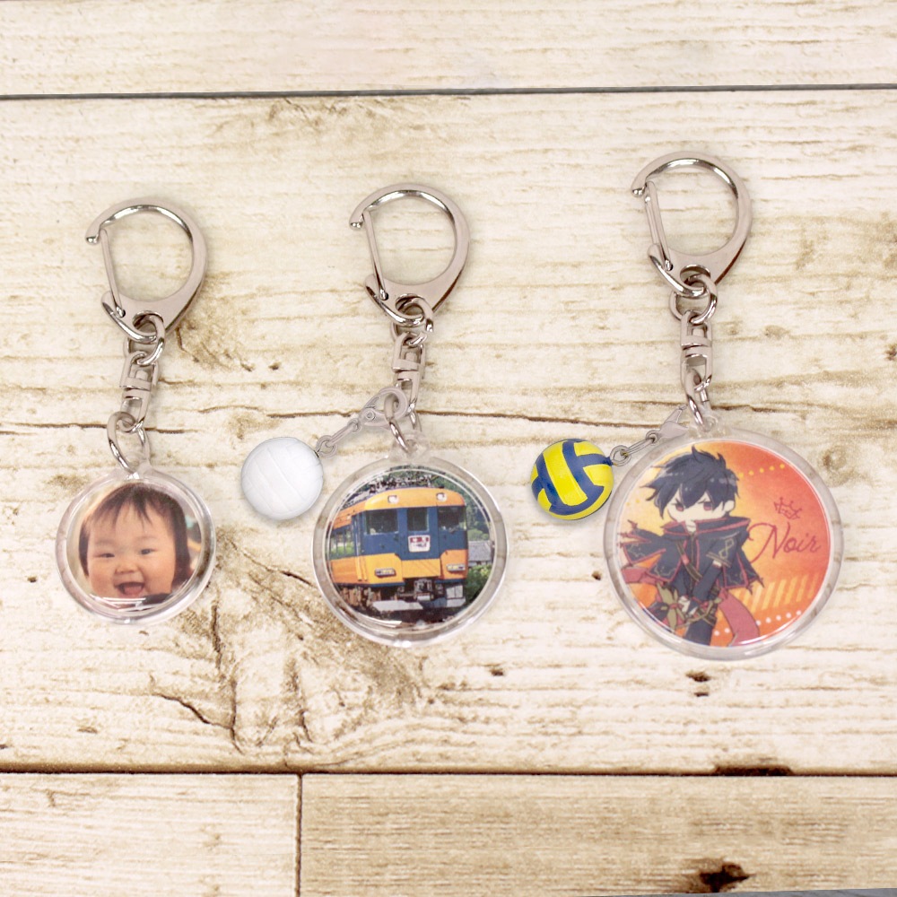 【⑧】　キーホルダー ハメパチ 丸型φ20mm KM20 キーホルダー 555 S 付き （CAK-M20A