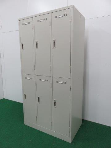 中古 良品 コクヨ 6人ロッカー 6人用ロッカー 鍵付 LKシリーズ W900 
