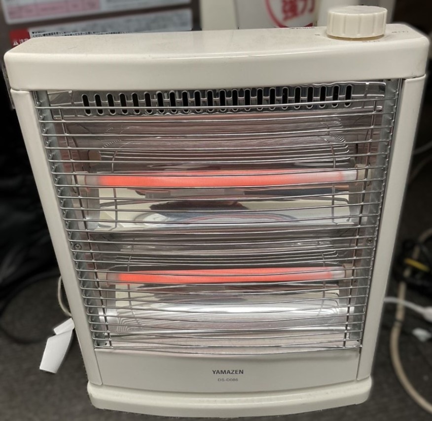 YAMAZEN】電気ストーブ DS-D086（白／ホワイト）山善 小型ヒーター