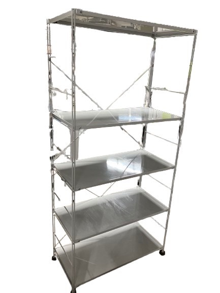 11/14迄　無印良品 スチールユニットシェルフ 完成品 MUJI (無印良品) - 【引き取り限定】無印良品 スチールユニット