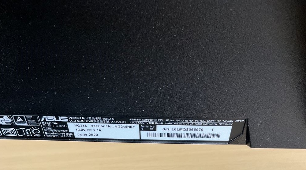 ASUS エイスース 24インチ ゲーミングモニター 液晶モニタ VG245HEY 動作確認済 Amazon.co.jp: ASUS ゲーミングモニター VG245H 24インチ フルHD/1ms