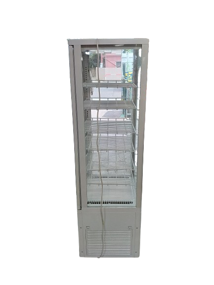 レマコム 業務用冷蔵庫 4面ガラス 冷蔵ショーケース 218L R4G-218SLW
