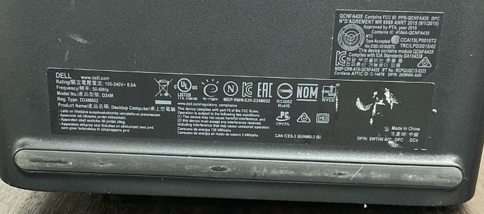 DELL デル XPS 8930 D24M002 Windows11 Pro Core i7 シルバー 初期化済【在庫：2】 DELL デル XPS 8930 D24M002 Windows11 Pro Core i7 ブラック 初期化済