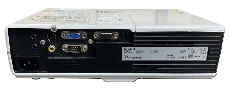 【美品】RICOH IPSiO PJ X3131 プロジェクター RICOH リコー IPSIO PJ X3131 プロジェクター ランプ時間801h