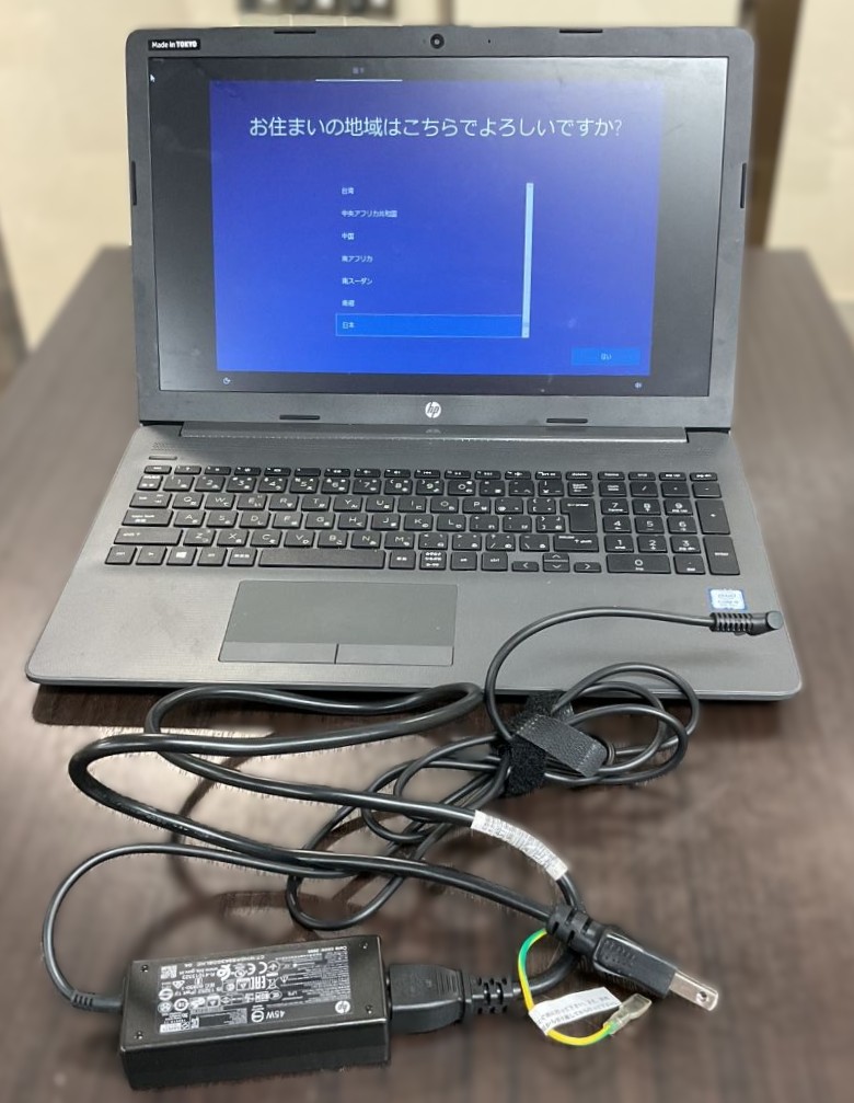 初期化済 HP 250 G7 notebook ノートパソコン 通電確認済 初期化済 HP 250 G7 notebook ノートパソコン 通電確認済 HPノートブックの