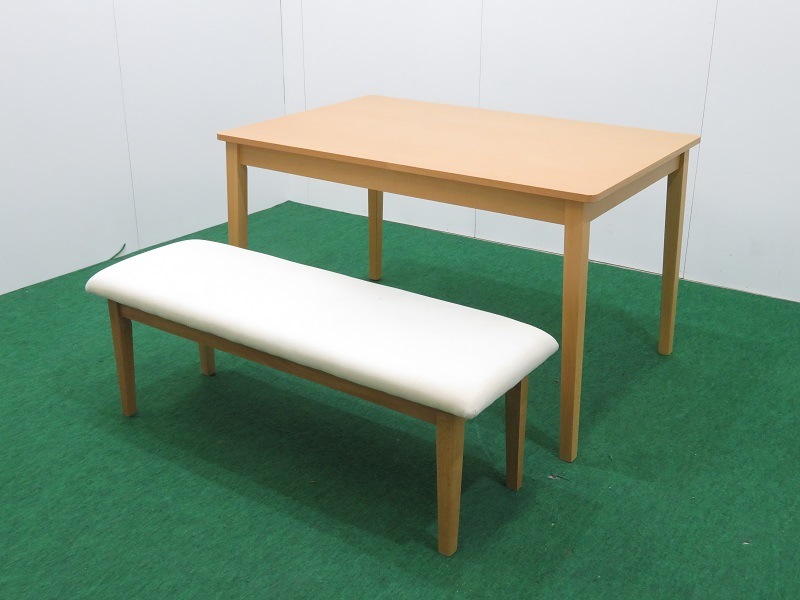 中古 木製家具ニトリ DT BEECH SP LBR 木製ダイニングテーブル+