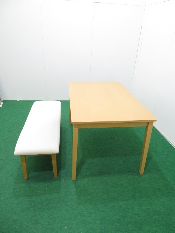 中古 木製家具ニトリ DT BEECH SP LBR 木製ダイニングテーブル+ 