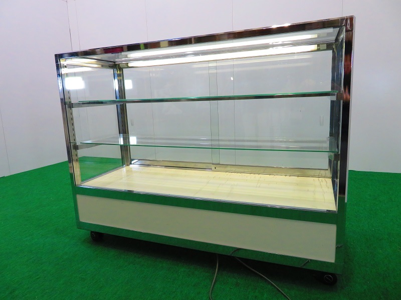 中古 家電・リサイクル chunichi キャスター・ライト・鍵付き ガラス 