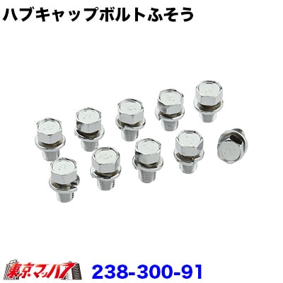 フロントハブキャップ【メッキボルト】ふそう用