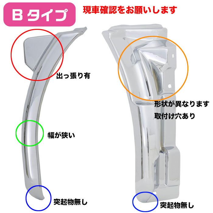 メッキフロントマッドガードカバーセット日野エアループデュトロ