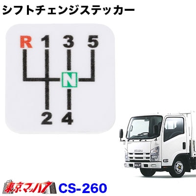シフトチェンジステッカー!イスズ07エルフ　ポスト投函　3S送料無料