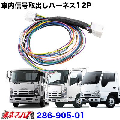 電源取りだしハーネス　07エルフ/一部07フォワード　送料無料　ポスト投函　3S