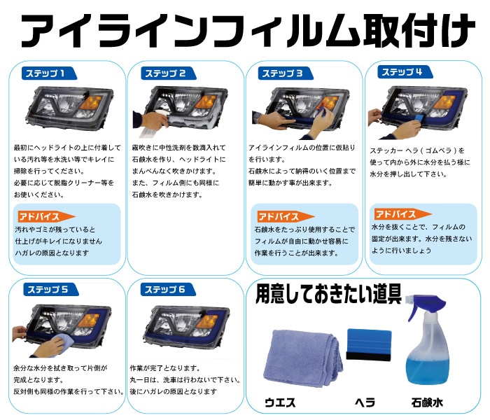 アイラインフィルム【ピンク】’17プロフィア/’17レンジャー　ポスト投函　3S送料無料