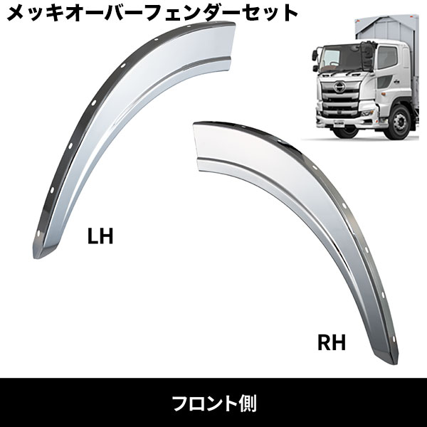 メッキオーバーフェンダーセット 日野 17プロフィア H29.5～ジェット