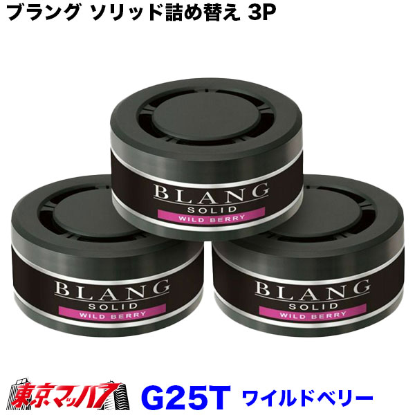 カーメイト車用芳香消臭剤G25Tブラングソリッド詰め替え3Pワイルドベリー