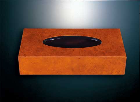 ティッシュボックス　チェスナット