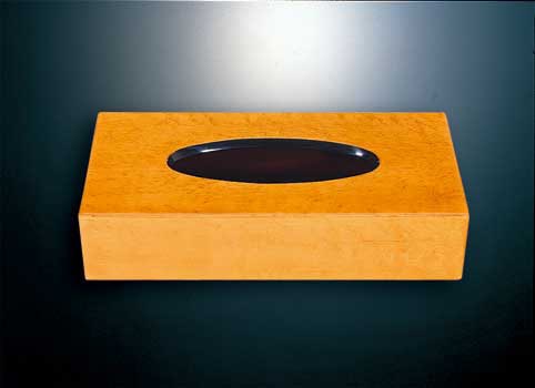 ティッシュボックス　メイプルナット