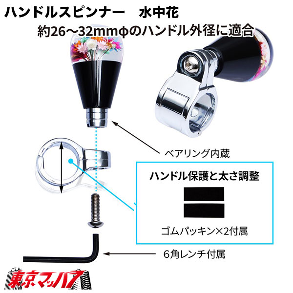 506151-506159 ハンドルスピンナー 水中花 ～花増量タイプ 6S 送料無料