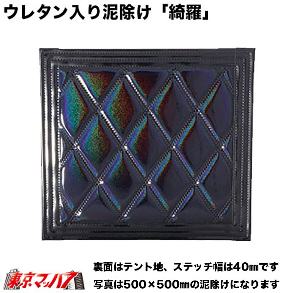 523901-523905 ウレタン入り 泥除け「綺羅」Wステッチ 横600mm