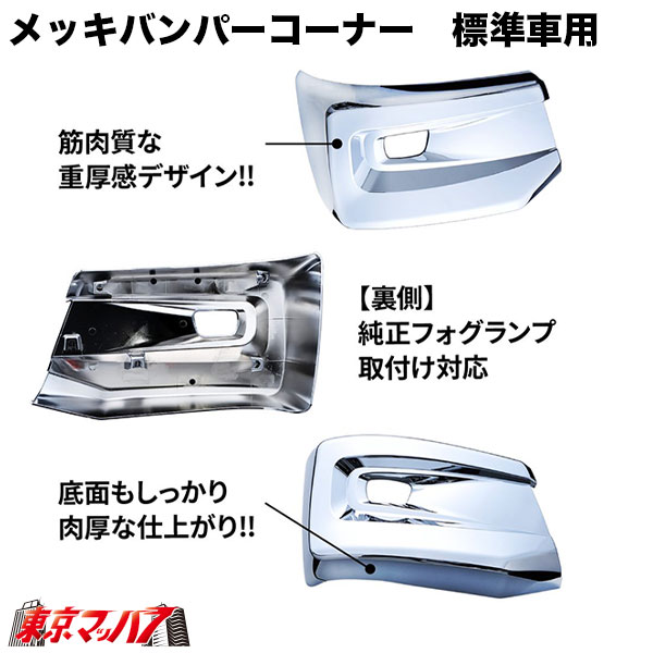 ジェットイノウエ バンパーエクステンション クロームメッキ 入数：R/L