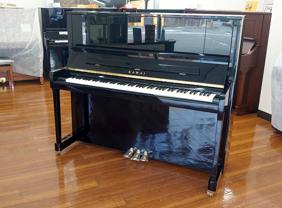 〔中古〕EＭPERORアップライトピアノ ダークウッド　(5月中ならさらに安い) カワイピアノ K500 #2715589【中古品】｜ピアノパワーセンター