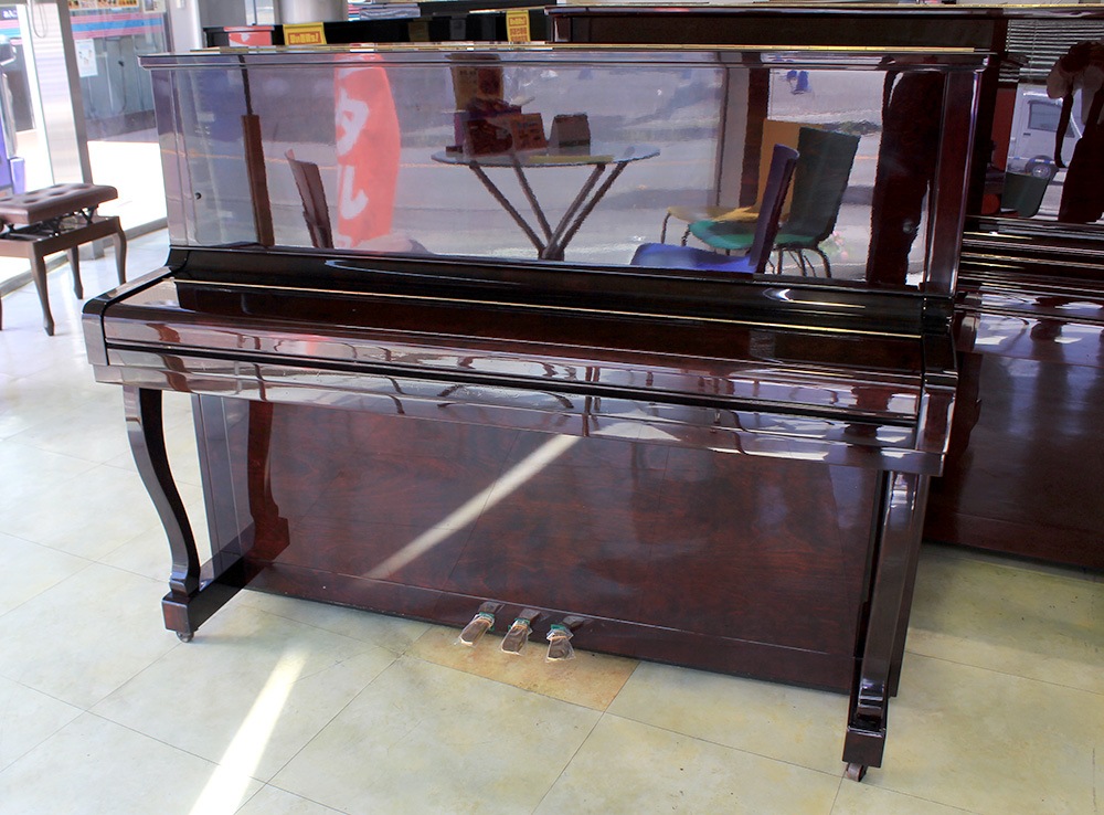 【訳あり特価!厳選中古品】 ゴールドスター アップライトピアノ 120-G #92634 【木目ピアノ】