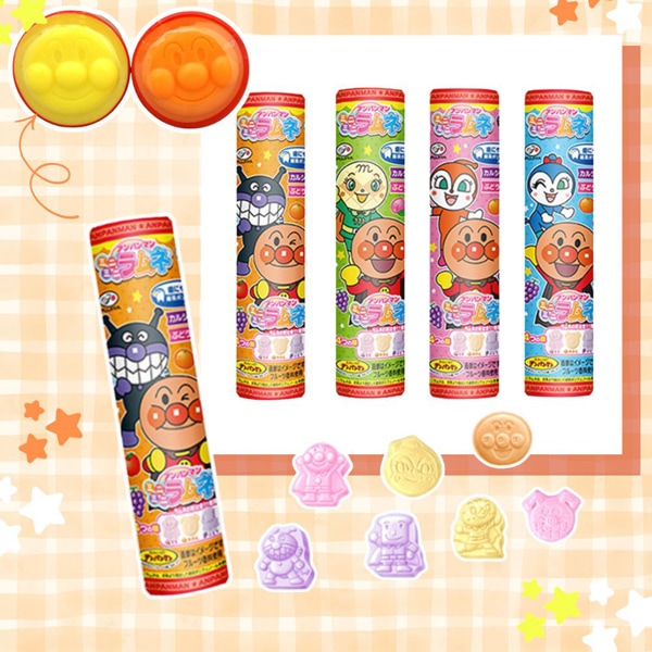 120円 不二家 アンパンマンミニミニラムネ [1箱 10個入]：駄菓子,お