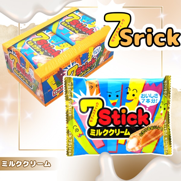 35円 やおきん セブンスティックミルククリーム[1箱 12個入]