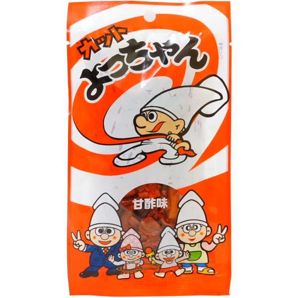 100円 よっちゃん 25g カットよっちゃん 甘酢味 [1袋 10個入]：駄菓子