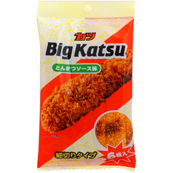 130円 菓道 6枚入ビックカツ 細切りタイプ [1箱 12個入]：駄菓子,お