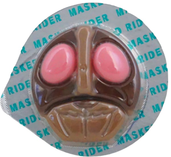 30円 丹生堂 仮面ライダーレリーフチョコ [1箱 50個入]：駄菓子,お菓子