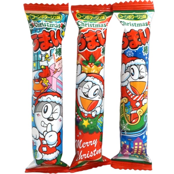 【休売中】15円 やおきん クリスマスうまい棒 コーンポタージュ味 [1袋 30本入]