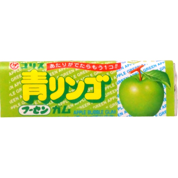 25円 コリス 青りんごフーセンガム [1箱 43個入]