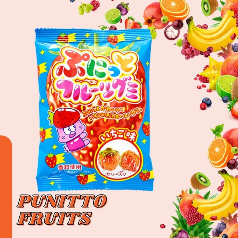 40円 やおきん ぷにっとフルーツグミ いちご味 [1袋 24個入]