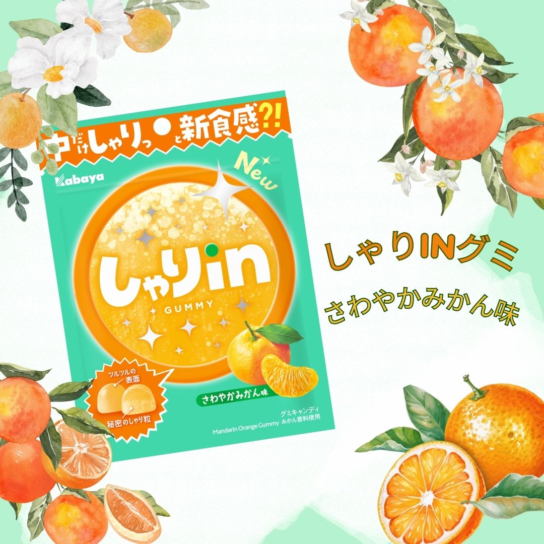 170円 カバヤ しゃりinグミ みかん [1箱 10個入]