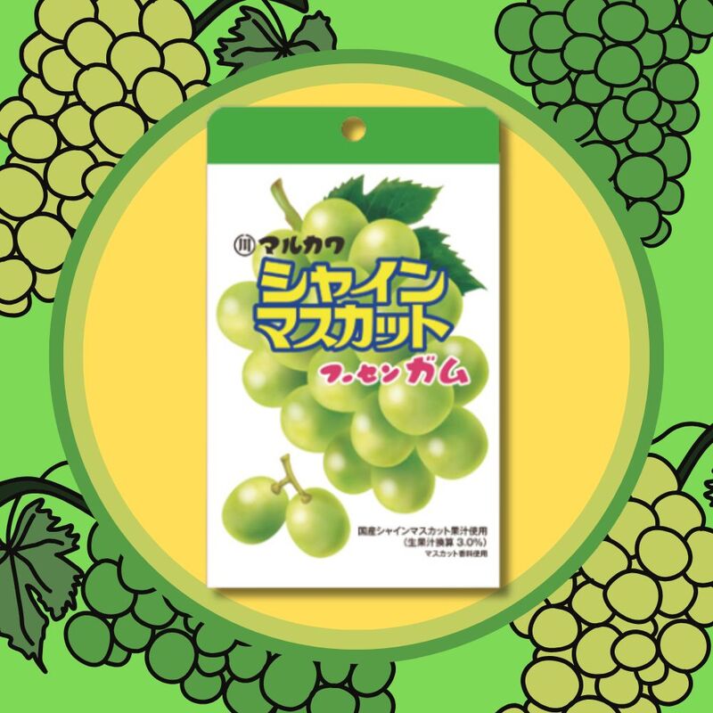 100円 マルカワ チャック袋入りシャインマスカットガム [1箱 10個入]