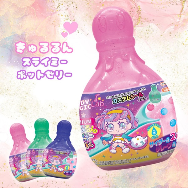 300円 ハート ぷれみあむきゅるるんスライミーポットゼリー [1箱 6個入]