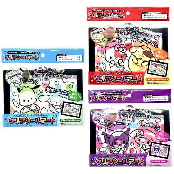 トキワ サンリオキャラクターズ クリアシールアート [1袋 12個入