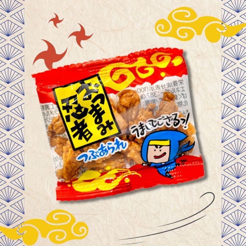 12円 やおきん おつまみ忍者 つぶあられ [1袋 100個入]