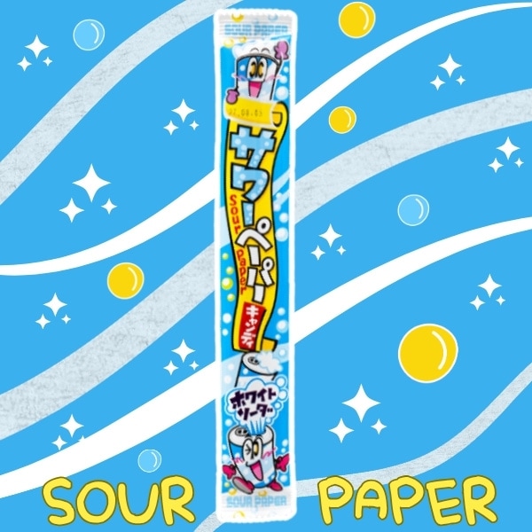 25円 やおきん サワーペーパーキャンディ ホワイトソーダ [1箱 36個入]