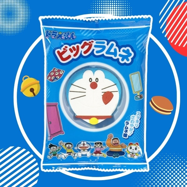 85円 丹生堂 ドラえもんビッグラムネ [1箱 20個入]：駄菓子,お菓子の