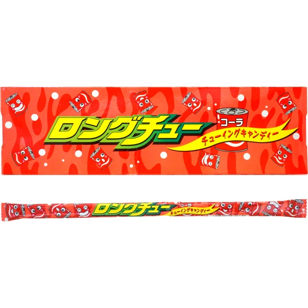 30円 やおきん ロングチュー コーラ味 [1箱 36本入]：駄菓子,お