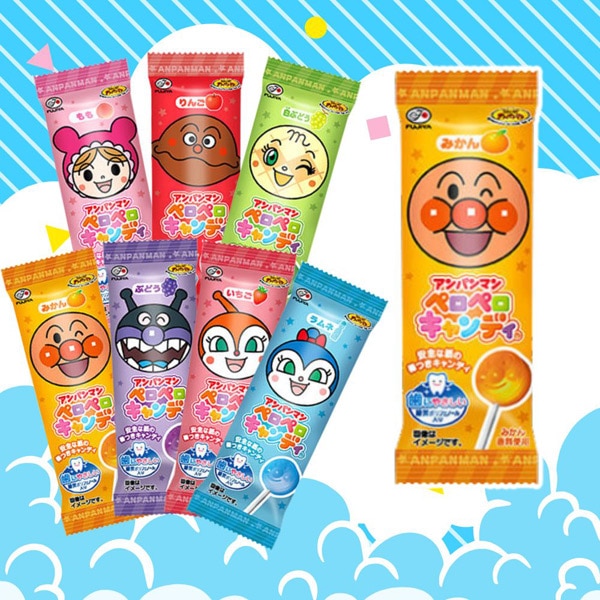 38円 不二家 アンパンマンペロペロキャンディー [1箱 25個入]：駄菓子