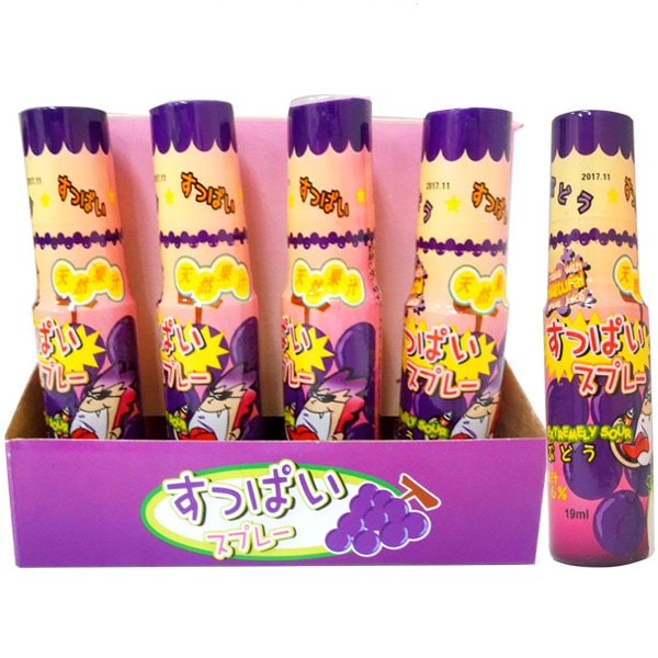 80円 やおきん すっぱいスプレー グレープ [1箱 24個入]