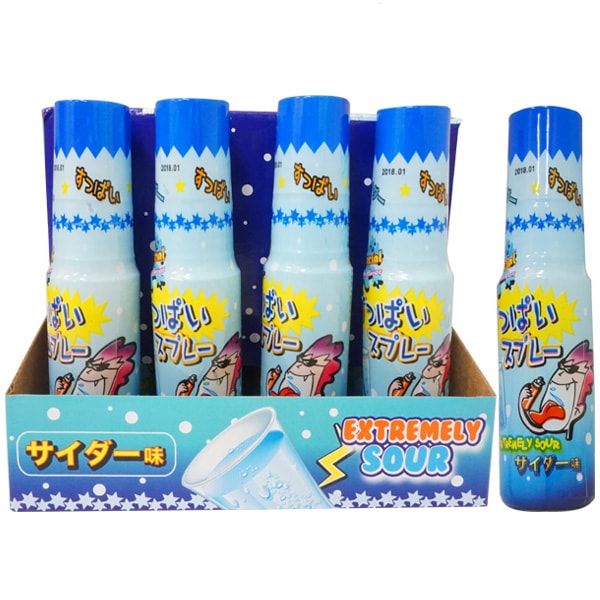 80円 やおきん すっぱいスプレー サイダー [1箱 24個入]