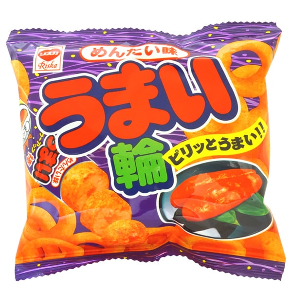 40円 リスカ 17gうまい輪 めんたい味 [1箱 30個入]