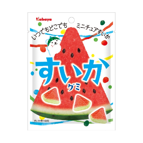 【休売中】130円 カバヤ 50gすいかグミ [1箱 10個入]