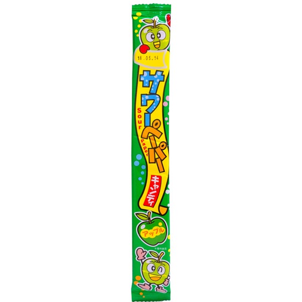 25円 やおきん サワーペーパー アップル味 [1箱 36個入]
