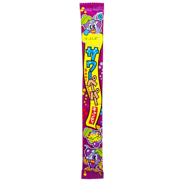 25円 やおきん サワーペーパーキャンディ グレープ味 [1箱 36個入]